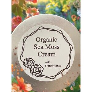 Organic Sea Moss Cream with Frankincense, Cleansing, Balancing, Intense Moisture